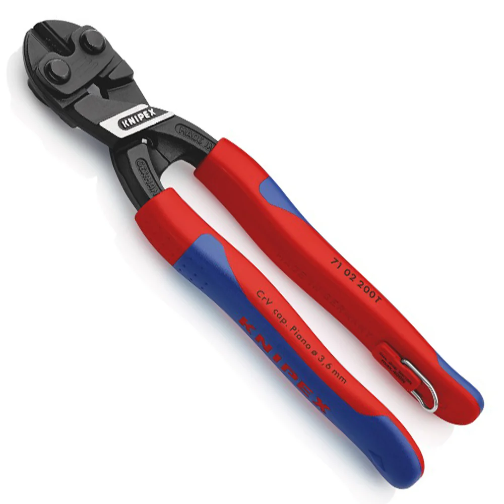 22-3.webp Knipex - 71 02 200 | CoBolt Compact Bolt Cutters | Multi-Component Handle | Black Atramentized - 200mm - Image 1