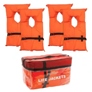 Life Jacket Vest 4 Pack Type II