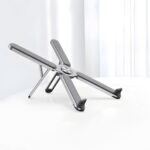 Powerology Adjustable Aluminium Alloy Portable and Foldable Laptop Stand - Silver - Image 4