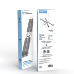Powerology Adjustable Aluminium Alloy Portable and Foldable Laptop Stand - Silver - Image 2