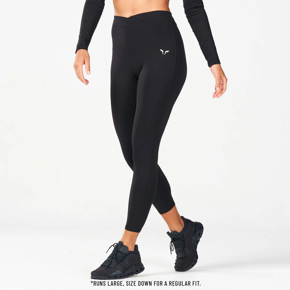 24.webp Crossover Leggings 24" - Black XS,S,M,L,XL - Image 1