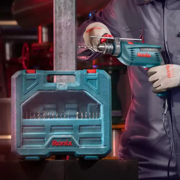 RONIX 2250K Electric Impact Drill kit 850W-13mm-Keyed