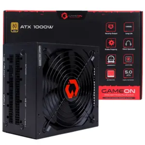GAMEON - SPY2 ATX 1000 WATTS 80 PLUS Gold Value Gaming Power Supply - Black