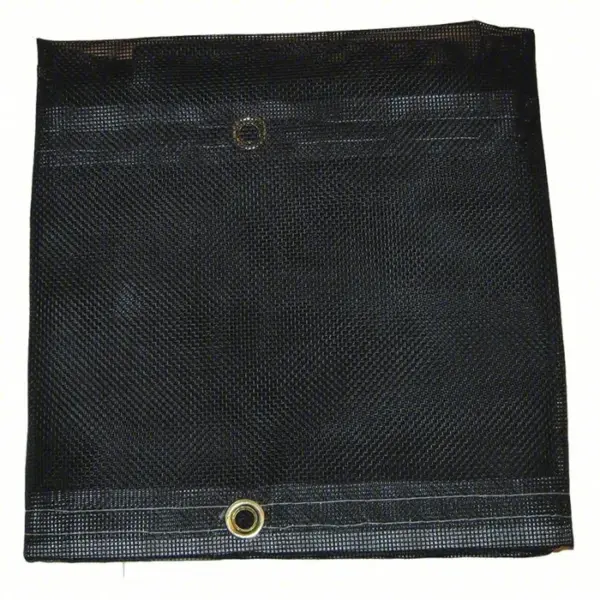Mauritzon Mesh Tarp: Std Duty, 10 X 30 Ft Cut Size, 9 Ft 9 In X 29 Ft 5 In Finished Size, Black - MBT-12-04-1030