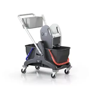 Clean Plus Double Bucket Trolley Plastic