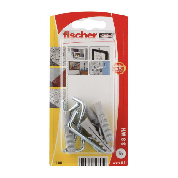 FISHCHER BLISTER S-8 AK PLUG + L HOOK 5PCS
