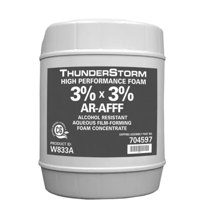 28-1-2.webp WILLIAMS CLASS B POLAR SOLVENTS THUNDERSTORM® W833A 3%x3% AR AFFF Concentrate Foam Tote - 704601 - Image 1