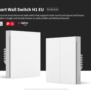 AQARA Smart Wall Switch (No Neutral, Single Rocker)