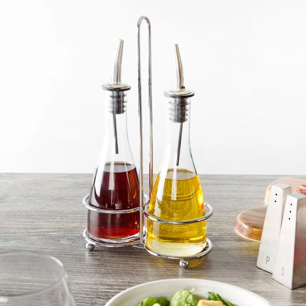 29-6-1.webp TABLECRAFT OIL & VINEGAR SET CLEAR GLASS - Image 1
