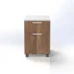 Flow Mobile Pedestal 1D1F W400 x D600 x H565mm - Image 2