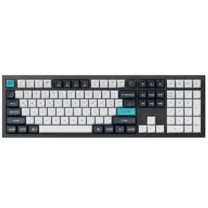 Keychron Q6 Max 100% QMK/VIA Wireless RGB Mechanical Gaming Keyboard (Gateron Jupiter Red Switch) - Black (English/Arabic Layout)