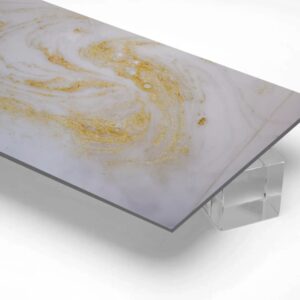 UV Coated High Glossy 3D printed Decorative Marble Sheet - 3MM