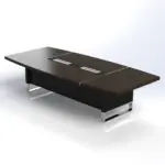 Linea Uno Curved Meeting Table W3200 x D1400 x H750mm Meeting & Conference - Image 3