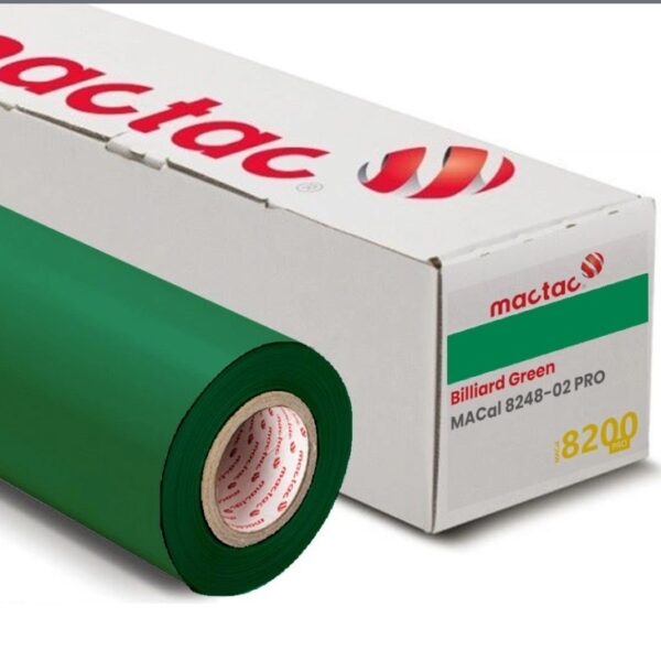 Mactac MACal 8248-02 PRO Billiard Green – Monomeric Film for Indoor & Outdoor Use