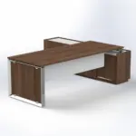 Elite Executive Desk with Credenza Return W1800 x D2100 x H750mm - Image 3