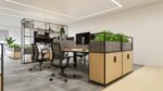 Agile Cluster of 4 W1400 x D750 x H750mm Workstations - Image 5