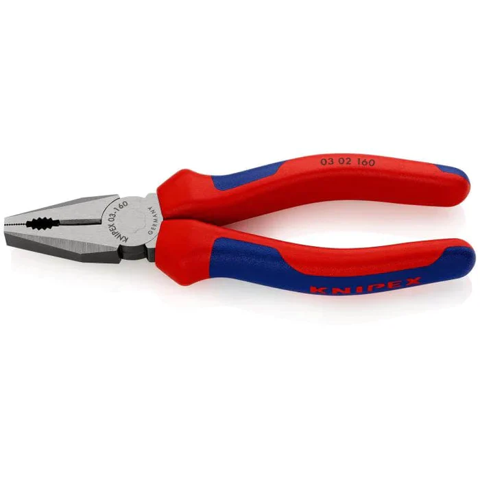 3-6.webp Knipex - 03 02 Series | Combination Pliers | Multi-Component Handle | Black Atramentized - Image 1