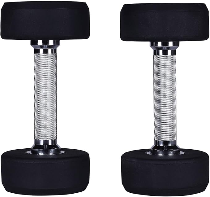 31.jpg BU Round Rubber Dumbbells Pair 12 Kg - Image 1