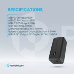 Powerology 20000mAh 65W Onyx Power Bank - Black - Image 2