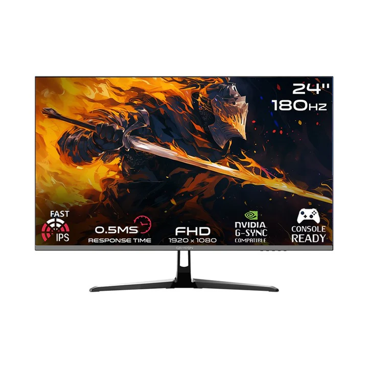 33.webp GAMEON GOPS24180IPS Pro Series 24" FHD, 180Hz, MPRT 0.5ms, HDMI 2.1, IPS Gaming Monitor (Supports PS5) - Black - Image 1