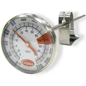 Atkin Thermometers COOPER-ATKINS 2237-04C-8 1.75 DIAL ESPRESSO/MILK FROTHING CELSIUS THERMOMETER