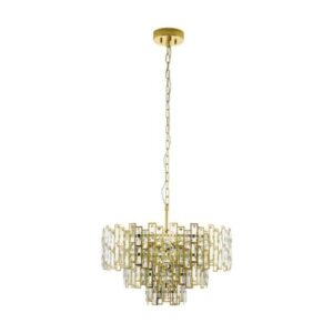 CHANDELIER EGLO HL10 E14 630 MSKRISTALL CALMEILLES CRYSTAL DESIGN