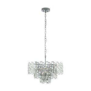 CHANDELIER  EGLO HL10 630 CHROM KRISTALL CALMEILLES 1 CRYSTAL&DESIGN