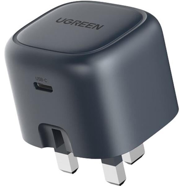 UGREEN USB-C PD GaN 30W Wall Charger (Black, Folding Foot)