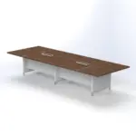 Linea Due Conference Table W2400 x D1200 x H750mm Meeting & Conference - Image 4