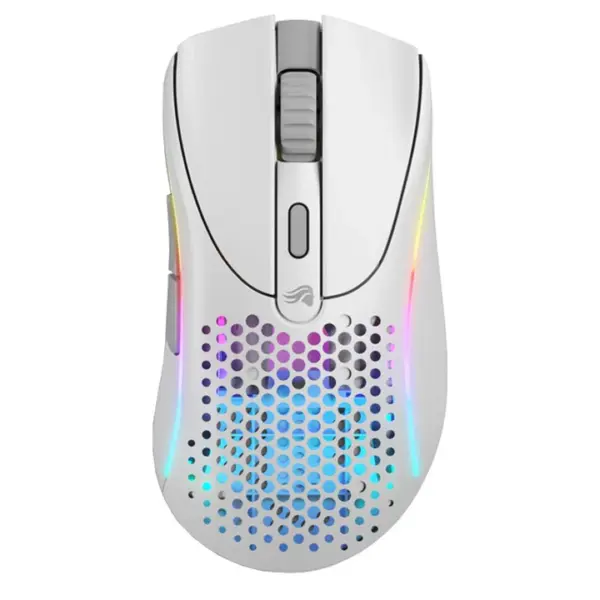 Glorious Model DV2 Wireless RGB Gaming Mouse Matte White,Black