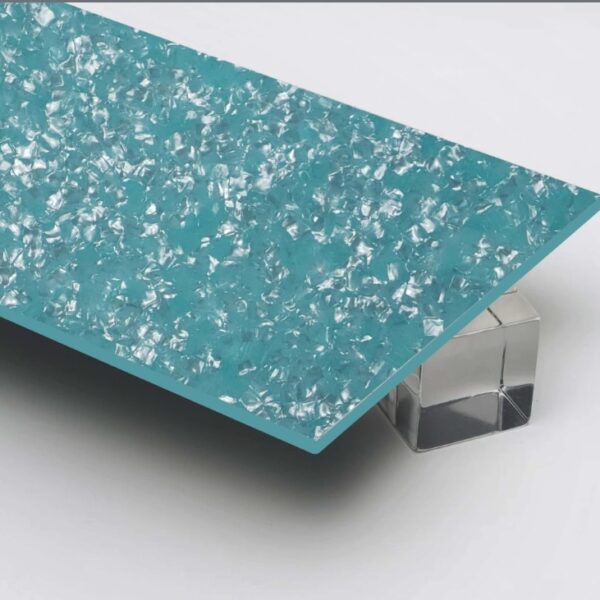 Marble Pattern Acrylic Sheet 3mm (Light Blue) - (1550 x 620 MM)