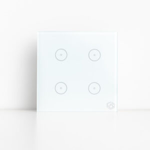 GoSmart Switch Light 4 Gang Small WiFi - White