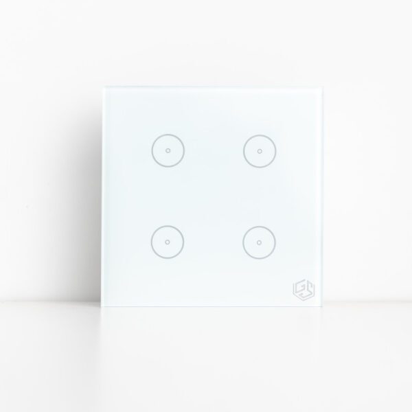 GoSmart Switch Light 4 Gang Small WiFi - White