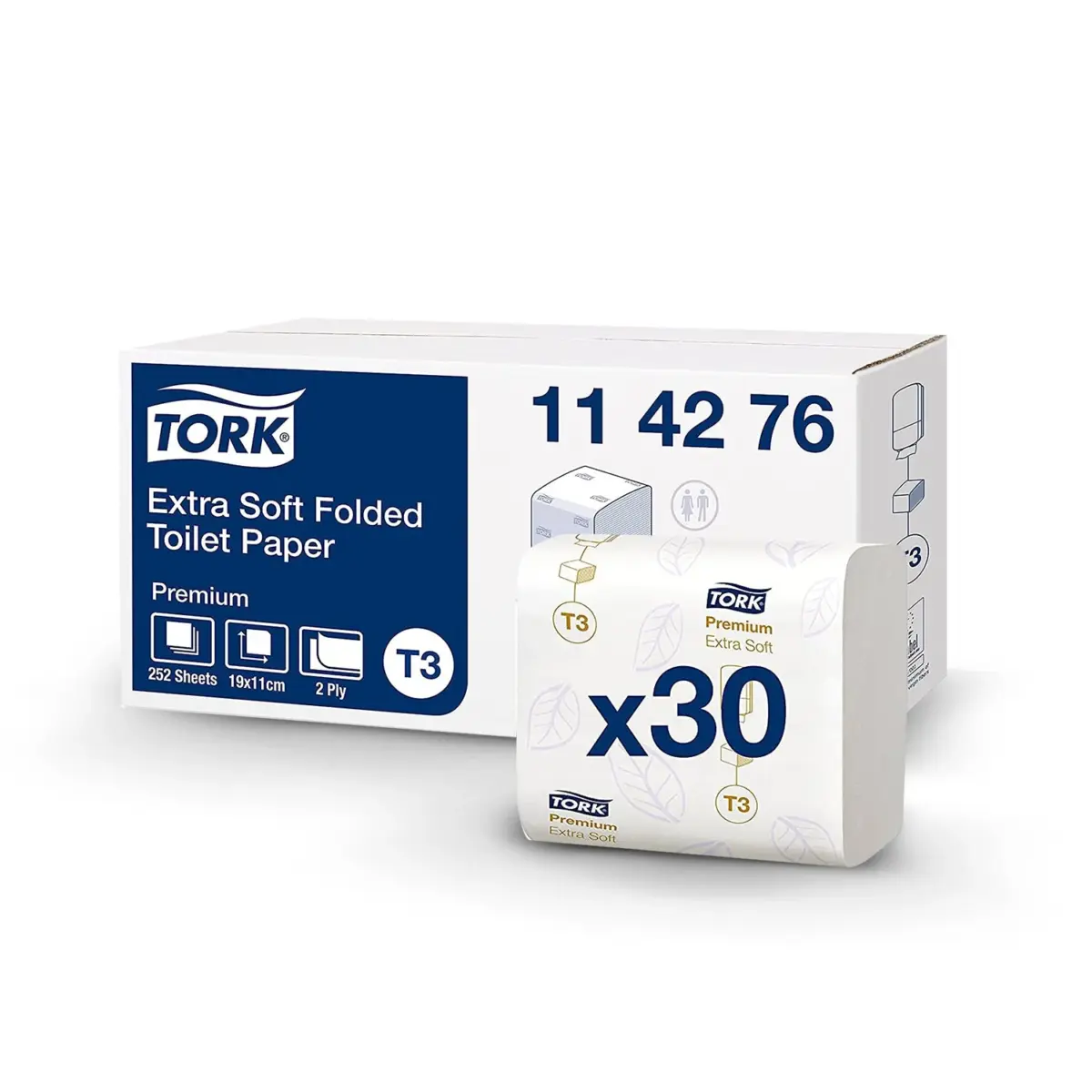 Tork Folded Toilet Paper Premium (T3) (SCA 114276) - Image 1