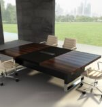 Linea Uno Curved Meeting Table W2400 x D1400 x H750mm Meeting & Conference - Image 4