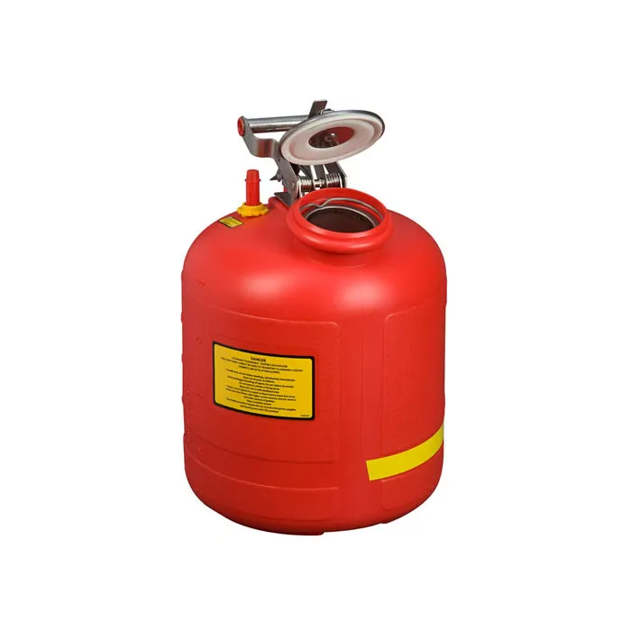 4-7-1.webp JUSTRITE 5-Gallon, Polyethylene Safety Can for Liquid Disposal, Built-In Fill Gauge, Red - 14565 - Image 1