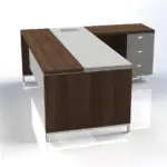 Linea Due with Hanging Pedestal (Premium) W2000 x D1800 x H750mm Executive Desks - Image 3