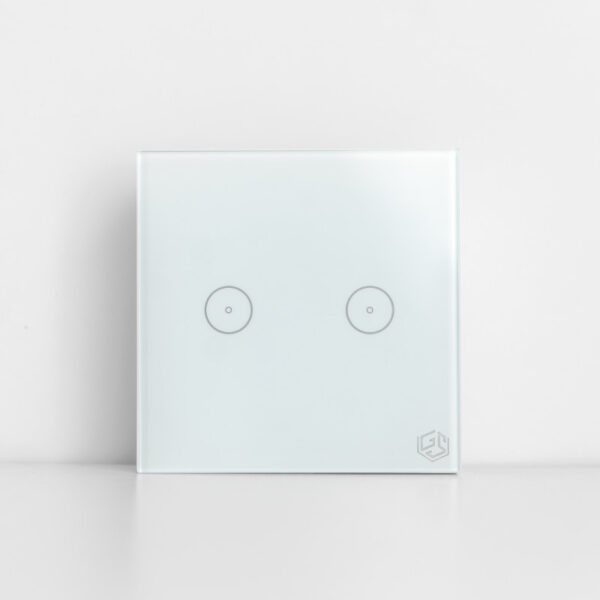 GoSmart Light Switch 2 Gang WiFi - White
