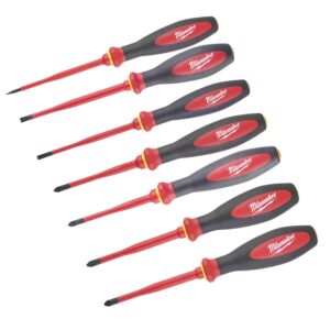 Milwaukee 7pc VDE Slim Screwdriver Set: Safe & Precise Electrical Work
