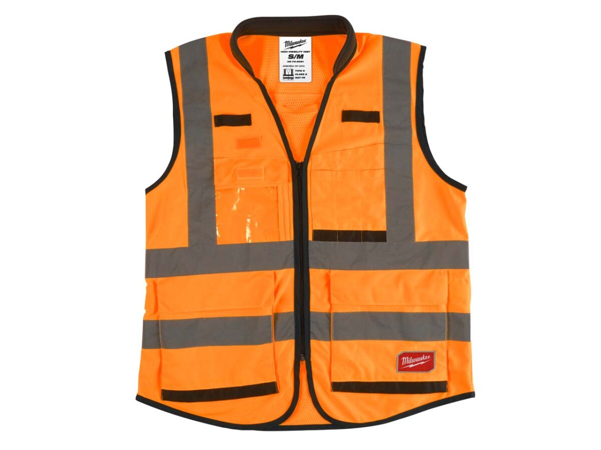 4932471898.jpg Premium Hi-Visibility Vest Orange - Image 1