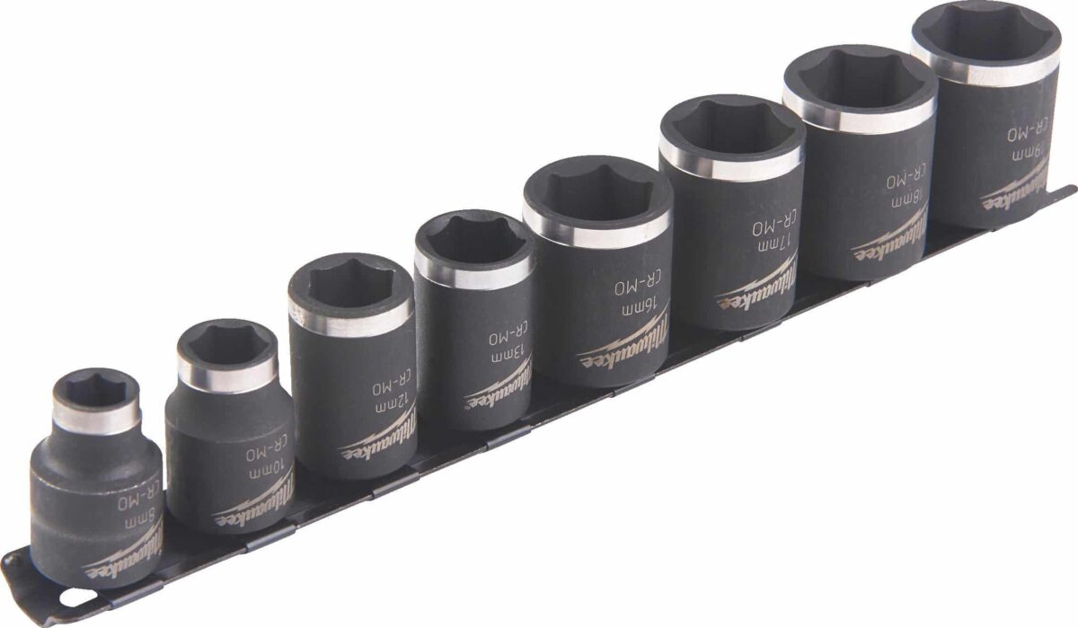 3/8" Dr. Impact Short Socket Set - Image 1