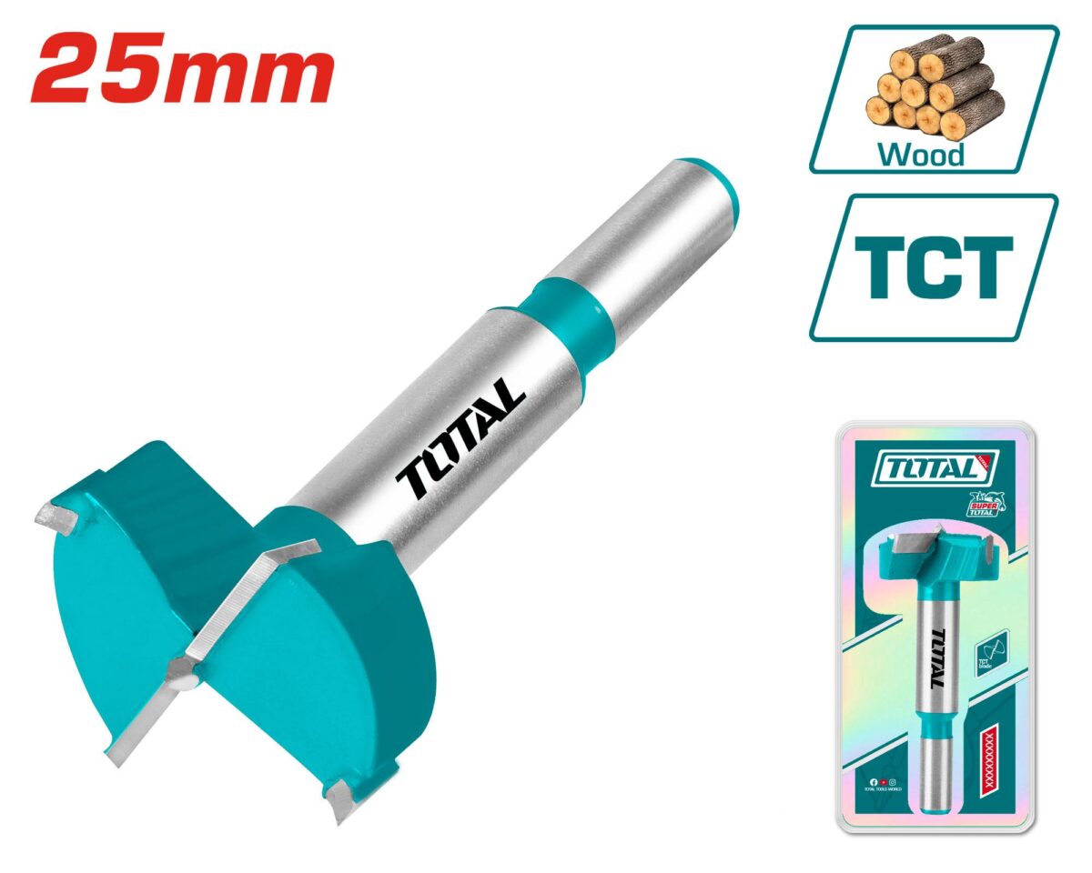 TOTAL Forstner drill bits 25MM - Image 1