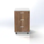 Flow Mobile Pedestal 3D W400 x D600 x H565mm - Image 3