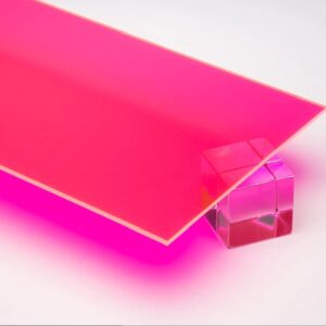 Flourescent Pink Acrylic Sheet 3mm - (1220 X 2440 MM)