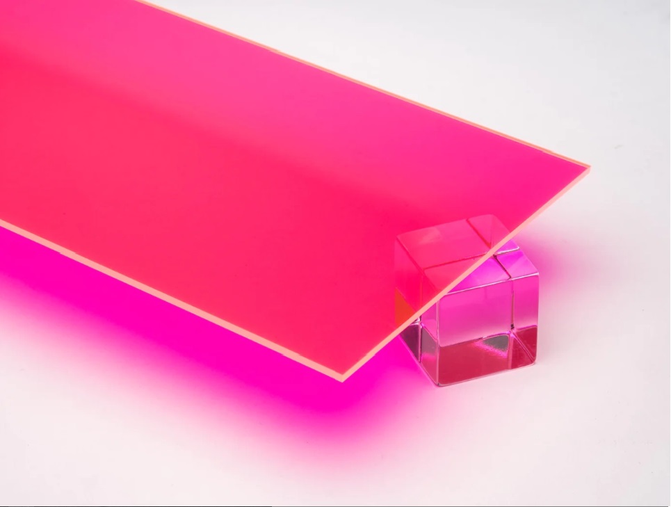 5-13-1.jpg Flourescent Pink Acrylic Sheet 3mm - (1220 X 2440 MM) - Image 1
