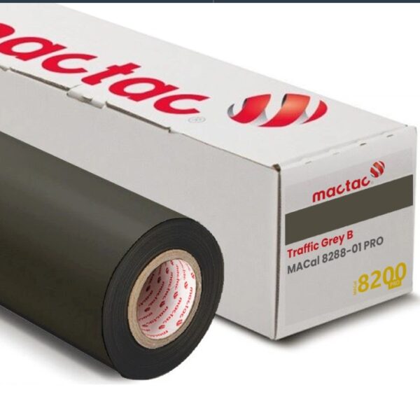 Mactac MACal 8288-01 PRO Tele Grey B – Monomeric Film for Indoor & Outdoor Graphics