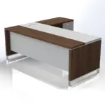 Linea Due with Hanging Pedestal (Premium) W2000 x D1800 x H750mm Executive Desks - Image 4