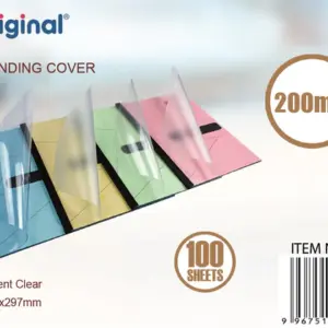 Original PVC Binding Cover A4 Clear 200 MIC 5686 210X297 Pack of 100's