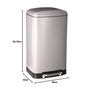 5Five 30ltr Metal Garbage Bin