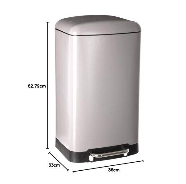 5Five 30ltr Metal Garbage Bin